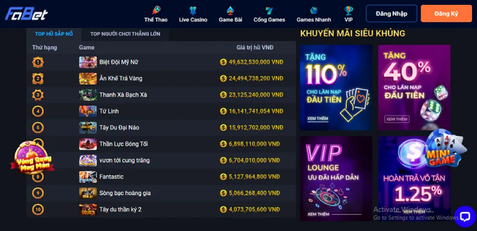 Ưu đãi độc quyền 99win